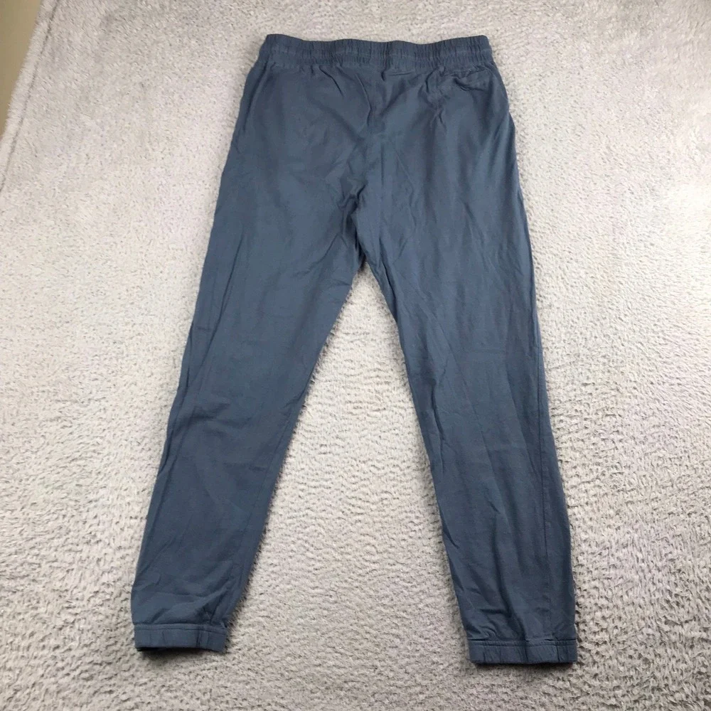 Pact Joggers Men M (30x26) Blue Organic Cotton Elastic Waist Drawstring Pockets